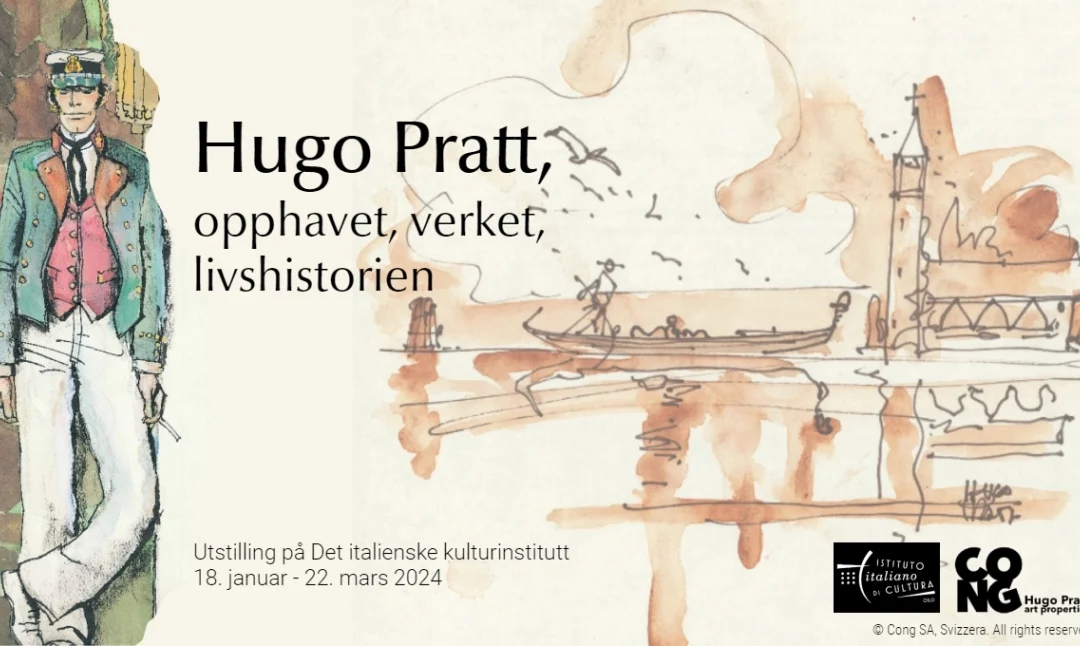 “Hugo Pratt. L’eredità, l’opera e la biografia” in gennaio a Oslo