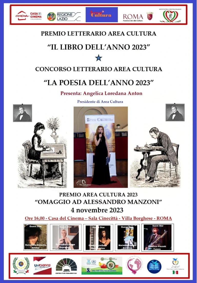 Il 4 novembre alla Casa del Cinema a Roma, la premiazione del “Libro dell’anno” e di “La Poesia dell’anno” 2023