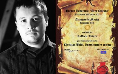 Raffaele Totaro: vincitore del Premio Gold – Concorso Letterario “Il racconto dell’anno”, e del Premio Letterario “Il Libro Dell’anno” – Area Cultura 2021.